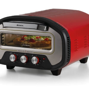 Ariete 3901 Da Gennaro, Forno per pizza, 2200W, Temperatura 430°C, 2 minuti di cottura, Pietra refrattaria, Rosso