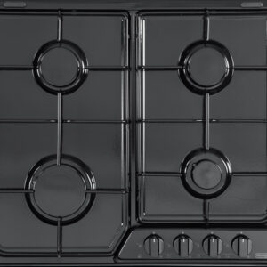 De’Longhi YNF 46 ASV piano cottura Nero Da incasso Gas 4 Fornello(i)