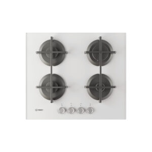 Indesit ING 61T/WH 1 piano gas vetro tortora 60cm 4 fuochi griglie in ghisa lavabili in lavastoviglie