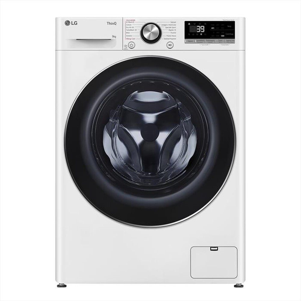 LG F2R7S09TSWC - Lavatrice Slim da 9 kg, 1200 giri, Inverter, Classe energetica A