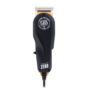 GA.MA GBS Absolute Zero: tagliacapelli professionale, Motore magnetico duraturo ad elevate prestazioni, lama in acciaio inossidabile Balding, ideale per tagli rasati precisi, 2 pettini guida da 1,5 a 4,5 mm, cavolo lungo 2,5 metri, anello appendi apparecchio, incluso kit di puliziaa