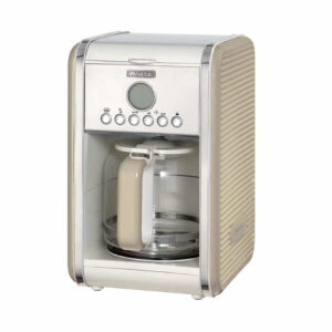 Ariete 1342 Macchina per Caffè Americano – 12 tazze – Caraffa in vetro temperato – Programmazione fino a 24 ore – Autospegnimento – 2000 Watt – Beige