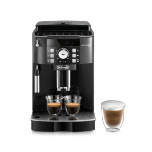 De’Longhi Magnifica S – Macchina Automatica per Caffè in Chicchi, Cappuccinatore Manuale, 2 Bevande, Nero (ECAM21.110.B)