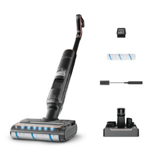 Rowenta X-Clean 7 , Lavapavimenti Senza Fili, Autonomia 50′, Tecnologia Smart, Assistente Vocale, Autopulizia e Asciugatura, Luci Led, Pulizia Bordi, GZ5736