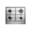 Indesit THP 642 IX/I 1 piano gas inox 60cm 4 fuochi griglie smaltate