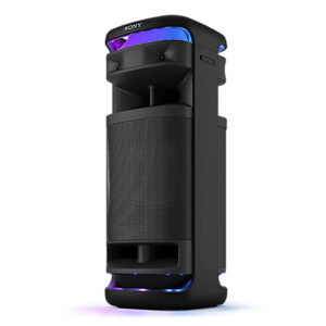 Sony ULT TOWER 10 – Altoparlante Bluetooth per feste con ULT POWER SOUND, bassi profondi e potenti, altoparlanti X-Balanced, illuminazione a LED a 360 gradi, funzioni per feste, microfono wireless, portatile, maniglia e ruote – Nero