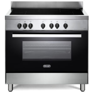 De’Longhi DEMX 96 IN cucina Elettrico Piano cottura a induzione Nero, Acciaio inox