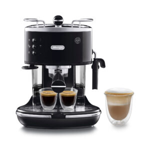 De’Longhi ICONA – Macchina da Caffè Manuale Espresso e Cappuccino, Polvere e Cialde ESE, 1.4L, 1100W, Nero (ECO311.BK)