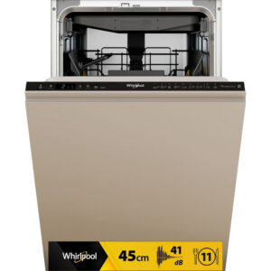 Whirlpool Lavastoviglie 45 cm, classe C, 11 coperti, terzo cesto fisso