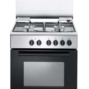 De’Longhi FMX 64 LSG cucina Elettrico Gas Nero, Acciaio inox