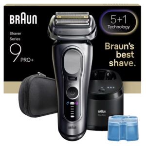 Braun Series 9 Pro+ 9667CC Rasoio Trimmer Argento