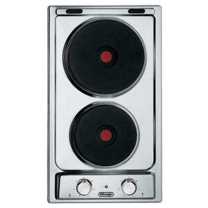 De’Longhi I 23-2 ER piano cottura Acciaio inox Da incasso 30 cm Piastra sigillata 2 Fornello(i)