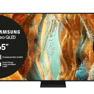 Samsung Neo QLED AI TV 65″ QE65QN70FAUXZT 4K Mini LED, Processore NQ4 AI Gen2, 4K AI Upscaling, Motion Xcelerator 144Hz, Neo Quantum HDR, OTS Lite, AirSlim Design, Vision AI Smart TV, 2025