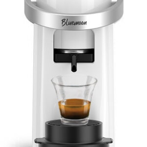 Caffè Borbone Bluemoon Macchina da Caffè a Cialde ESE 44mm – Multifunzione per Espresso, Infusi e Bevande Calde, Pressione 15 bar, Serbatoio 0.9L – Bianco