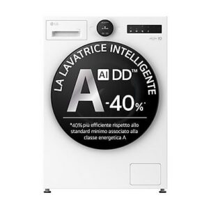 LG F4X7011TWB AI DD LAVATRICE, Caricamento frontale, 11 kg, Giri 1400 rpm, Classe A