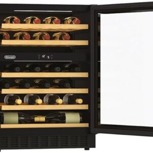 CANTINETTA VINO DA INCASSO DE LONGHI CA6DZ6G – 6 BOTTIGLIE – DOPPIA ZONA – INOX E VETRO