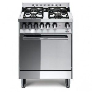 CUCINA A LIBERA INSTALLAZIONE – LOFRA – M65GV Piano Gas 4 Fuochi Forno a Gas 60 cm-Stainless Steel