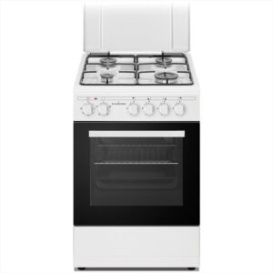 CUCINA A LIBERA INSTALLAZIONE – SCHAUB LORENZ – SS450EW Piano Gas 4 Fuochi Forno Elettrico 50 cm-Bianco