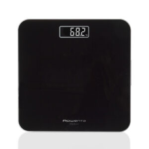 Rowenta Premiss 2.0, Bilancia da Bagno, Display LCD Facile da Leggere, Nero, BS1800