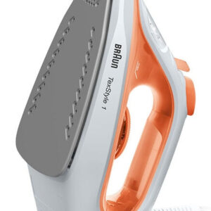 Braun TexStyle 1 – Ferro da stiro a vapore, 1900W, 220ml, Arancione (SI1009OR)