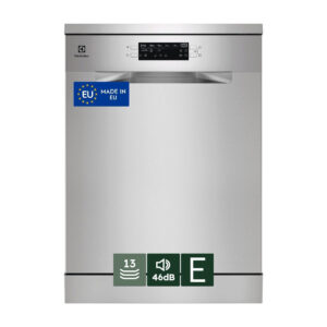 Electrolux LAVASTOVIGLIE LIBERA INSTALLAZIONE 60 CM – INOX 13 COPERTI CLASSE E 46 dBA ESA47200SX MADE IN EUROPE