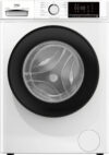 Beko b100 BMX8126DB 8kg classe A bianco, inverter 1200 giri, display XL, oblò nero, vapore