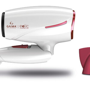 GA.MA Phon Eolic Ceramic Ion, Motore DC Ultraleggero, 1600 W, Asciugatura Rapida, Componenti in Ceramica per Capelli Sani e Luminosi, Anti Crespo, 4 Combinazioni di Temperatura e Velocità