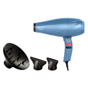 GA.MA Phon Leggero Ion 4D Therapy Ozone Ion: tecnologia agli ioni e ozono, anti crespo, anti-età, ricostruzione molecolare dei capelli, asciugature veloci, 2400 W, Motore AC a lunga durata Made in Italy, 6 combinazioni di velocità e temperatura, colpo d’aria fredda, incluse 2 bocchette di 6 e 9 mm e 1 diffusore