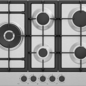 Beko HIAL75225SXE: Piano a Gas con PractiClean, 4 Bruciatori + 1 Wok High Power, 75 cm
