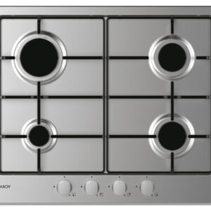 Candy Idea CHW6BRX Acciaio inox Da incasso 60 cm Gas 4 Fornello(i)