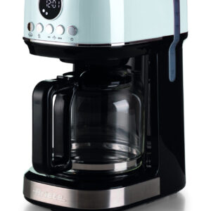 Ariete 1396 Macchina da caffè con filtro Moderna, Caffè americano, Capacità fino a 15 tazze, Base riscaldante, Display LCD, Filtri estraibili e lavabili, Bianco