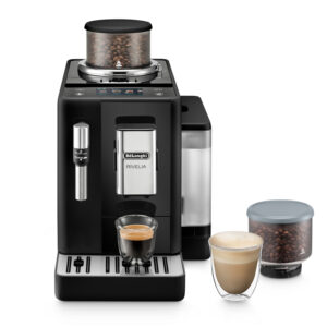 De’Longhi Rivelia – Macchina Automatica per Caffè in Chicchi, 8 Bevande one touch, Display touch, Nero (EXAM440.35.B)