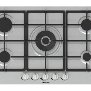 Hisense GM773XF piano cottura Acciaio inox Da incasso 71 cm Gas 5 Fornello(i)