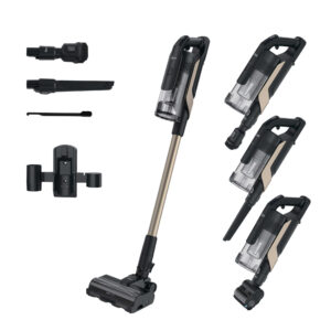Hoover HF610P 011 Aspirapolvere senza filo, 250 AW Potenza d’aspirazione, Spazzola SmartAdapt con sensori avanzati e tecnologia bidirezionale, Nero, Metallico