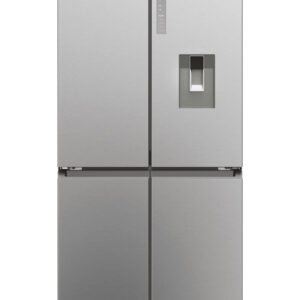 Haier HCR3818EWMM Libera installazione 463 L Platino, Acciaio inox