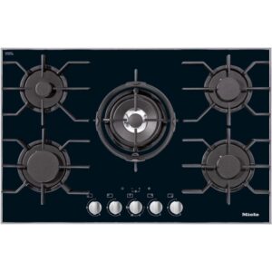 Miele Piano cottura a gas KM 3034-1 G finitura vetro nero da 80 cm