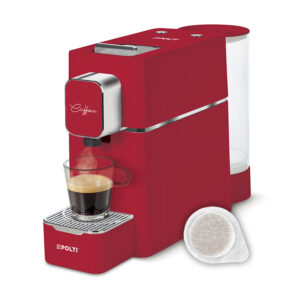Polti Coffea S15R, macchina da caffè a cialde E.S.E. da 44 m con espulsione automatica delle cialde nell’apposito cassetto, serbatoio removibile da 0,85 l