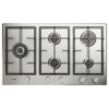 Indesit IN 9522 IX 1 piano gas inox 90cm 5 fuochi bruciatore doppia corona griglie in ghisa lavabili in lavastoviglie