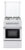De’Longhi DL554EW2 cucina Elettrico Gas Bianco