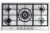 De’Longhi NSL 590 X piano cottura Acciaio inox Da incasso 90 cm Gas 5 Fornello(i)