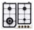 De’Longhi BF 46 PRO piano cottura Bianco Da incasso 60 cm Gas 4 Fornello(i)