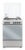 CUCINA A LIBERA INSTALLAZIONE – DE’LONGHI – DL664EX Piano Gas 4 Fuochi Forno Elettrico 60 cm-Acciaio Inox