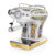 Ariete 1389 Macchina da caffè Positano, 850W, Capacità serbatoio 0,9L, Filtro ½ tazze, Vassoio raccogli goccia, Cappuccinatore