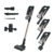 Hoover HF610P 011 Aspirapolvere senza filo, 250 AW Potenza d’aspirazione, Spazzola SmartAdapt con sensori avanzati e tecnologia bidirezionale, Nero, Metallico