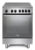 De’Longhi DMX 64 INL cucina Elettrico Piano cottura a induzione Nero, Acciaio inox
