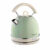Ariete 2877 Bollitore elettrico 1,7 Litri di Design – Infusi, tè e tisane – Autospegnimento – 2000 Watt – Acciaio Inox – Linea Vintage – Verde